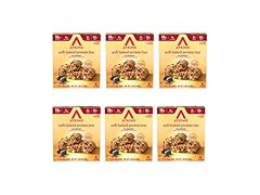 6PK Atkins Soft Baked Protein Bars, Blueberry