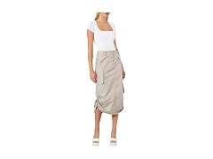 Forever 21  (XS) Cargo Midi Goat Skirt
