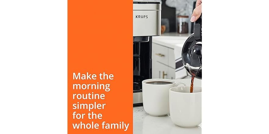 Krups 10-Cup Coffee Maker – Fresh Brew, Every Time - Image 3