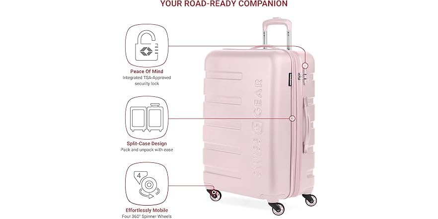 SwissGear 7366 Hardside Expandable Luggage, 2PC Set