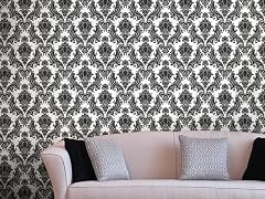 Heirloom Damask Charcoal Tiles
