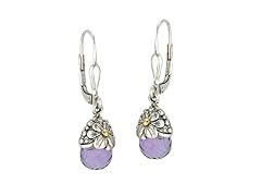 Greg Anthony Bali Genuine Amethyst Earrings