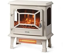 TURBRO Suburbs 20" Fireplace, Ivory