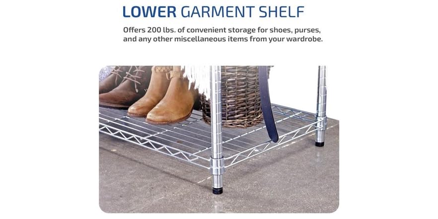 MonsterRax Clothing Rack & Organizer 18x36x72