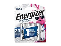 (4 Batteries) Energizer Ultimate Lithium AA Batteries
