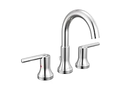 DELTA Trinsic Chrome Bathroom Faucet 3 Hole, 8"