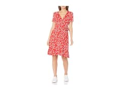 Amazon Essentials Women Cap-sleeve Faux-wrap Dress