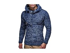 Leif Nelson Men's Knitted Hooded Sweater