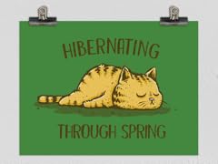 Hibernating Through Spring Matte Poster