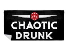 "Chaotic Drunk?" Beach Towel