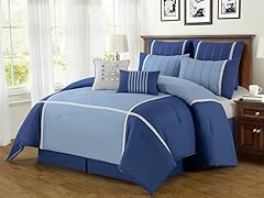 8-Pc Royalton Comforter Set- Blue (Multiple Sizes)