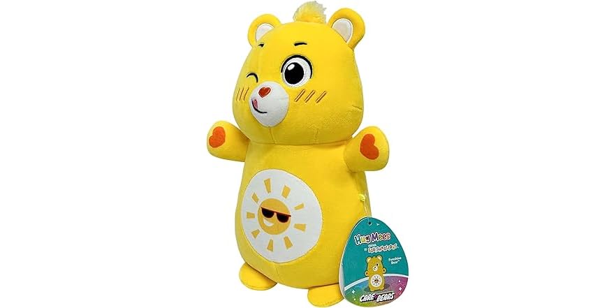 Squishmallows Care Bears Funshine Bear