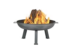 Sunnydaze Cast Iron Heavy Duty Large Fire Pit for Outside Wood Burning, 30"