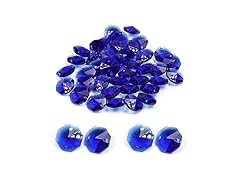 Othmro Octagon Beads 50Pcs Blue Crystal