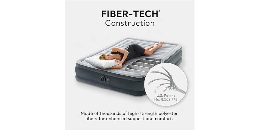 Intex Air Mattress with Built-in Pump (Full)