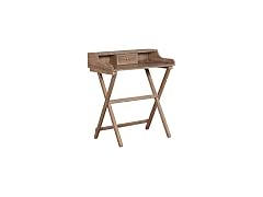 Linon Coy Gray Wash Folding Desk - Color:Gray Wash