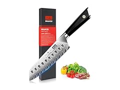SHAN ZU 7" Damascus Santoku Knife