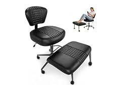 Ergonomic Cross Legged Office Chair Black