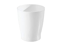 iDesign Small Round Plastic Bathroom Tra