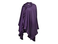 Solid Ruffle Ruana Wrap