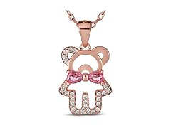 Namomi Rose Gold Teddy Bear Necklace