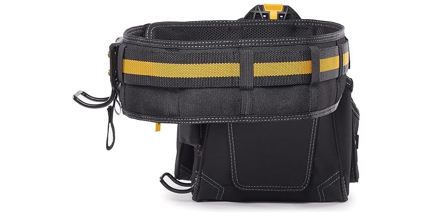 ToughBuilt 3-Piece Handyman Tool Belt Set - Heavy Duty ClipTech Pouches & Padded Belt, Ideal For Contractors & Construction Work