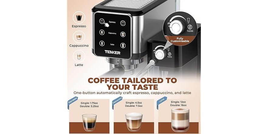 Espresso Machine 20 BarSilver