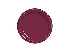 Creative Converting Burgundy Plastic Plates
