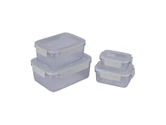 Kitchen Details 8-Piece Rectangular Food Storage Containers 