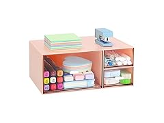 LETURE Desk Office Stationery Organizer with 3 Drawers
