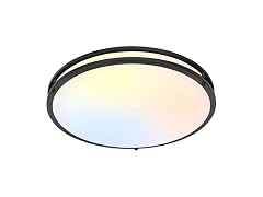 Brightever B0FS1M3W8T 18 Inch Black Ceiling Light