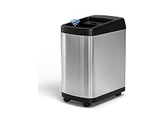ELLO&ALLO 13 Gallon Kitchen Trash Can with Roll Up Lid