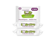 Boogie Wipes Saline Nose Wipes 90 Count Unscented
