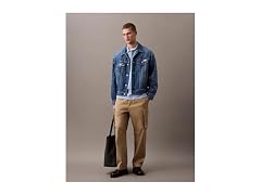 Calvin Klein Men (M) Smooth Cotton Monogram Shirt