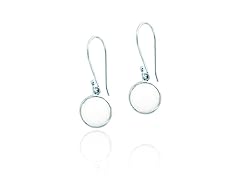 SS .925 White Agate 6cttw Earring