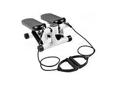 YSSOA Mini Stepper with Resistance Band, Black