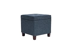HomePop Square Tufted Storage Ottoman