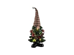 Alpine Corporation 28" Christmas Tree Merry Gnome Statue