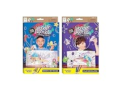 Creativity for Kids Wonder Worlds 3D Coloring Kit 2Pk