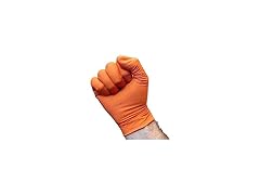  Orange Nitrile Gloves 8Mil XXL 100Ct