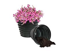 Sunnydaze Molly 12.5" Metal Outdoor Plant Pot Set