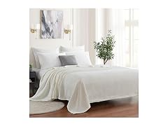 Grand Hotel Waffle Weave Cotton Blanket