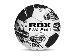 RBX Size 5 Soccer Ball White/Black