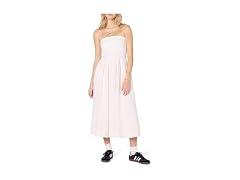 The Drop Women Hellen Strapless Mixed Media Dress
