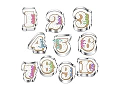 10 Pieces Number Birthday Cookie Cutters