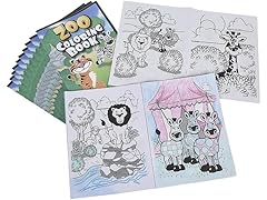Novelty Zoo Animal Coloring Books, 10Pk