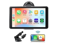 7" Portable CarPlay Screen w/ Bluetooth