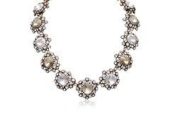 Floral Crystal Collar Necklace