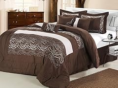 Zebra 12-Piece Embroidered Comforter Set
