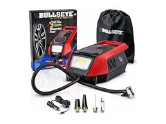 Bullseye 12V DC Car Tire Inflator Portable Air Compressor